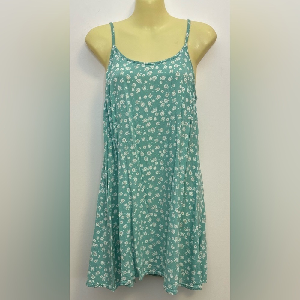 Wild Fable Mint Green Floral Rayon Sundress size S